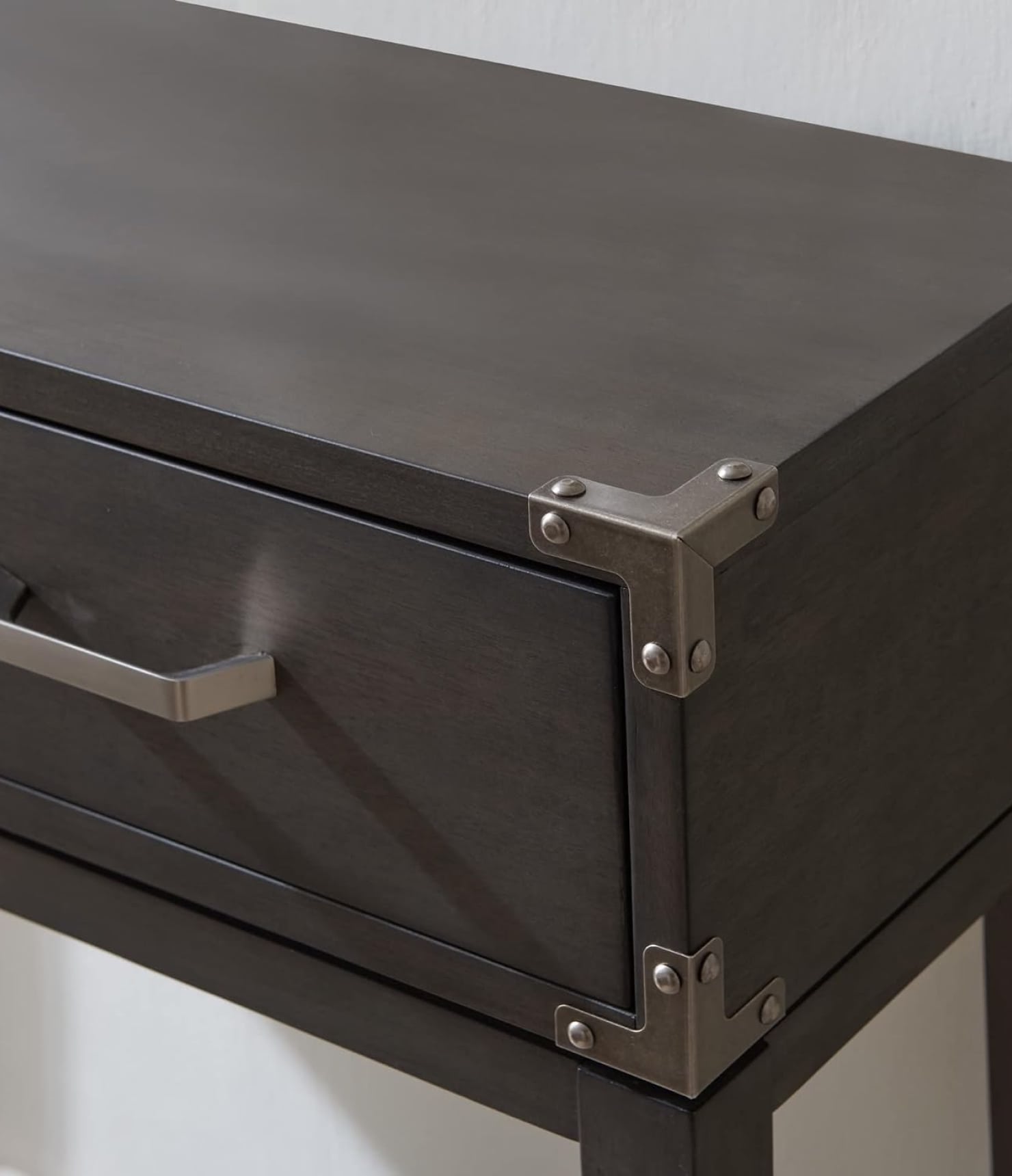 Leick Home Beckett Industrial Console Table, Gray - Image 3